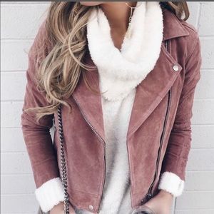 BLANKNYC Suede Moto Jacket